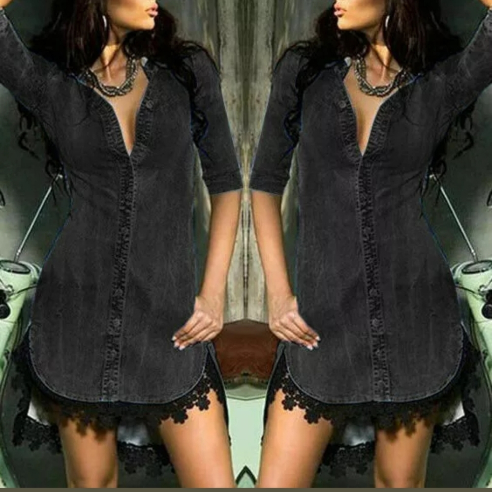 Denim Shirt Dress